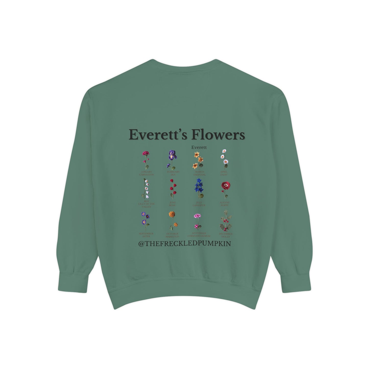 🍓Everett’s Flowers Sweatshirt - Comfort Colors Unisex Crew