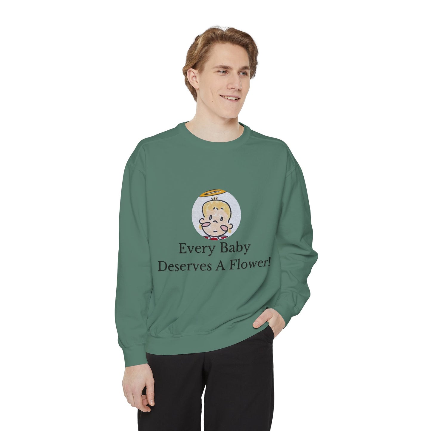 🍓Everett’s Flowers Sweatshirt - Comfort Colors Unisex Crew