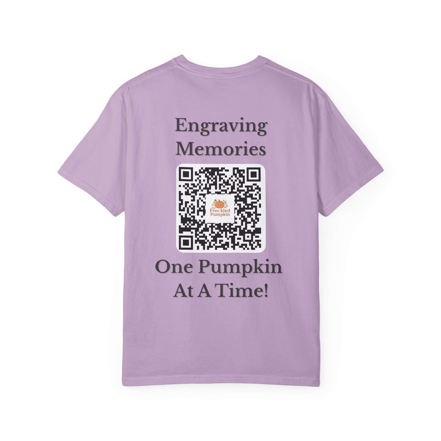 The Freckled Pumpkin Logo Engraving Unisex Comfort Colors T-shirt