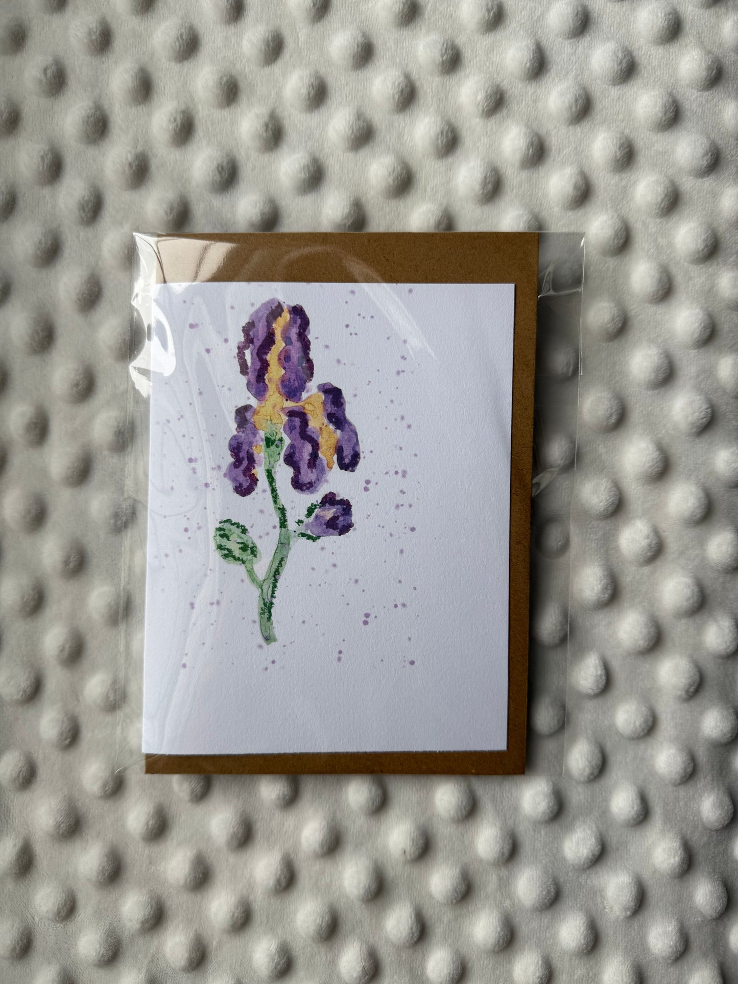 February Birth Flower – Iris Greeting Card