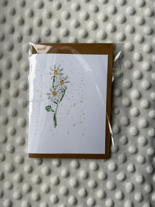 April Birth Flower – Daisy Greeting Card