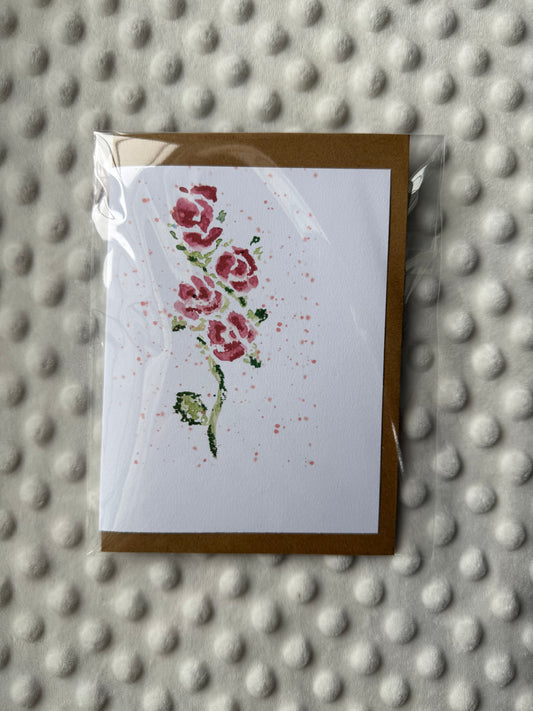 June Birth Flower – Rose Greeting Card