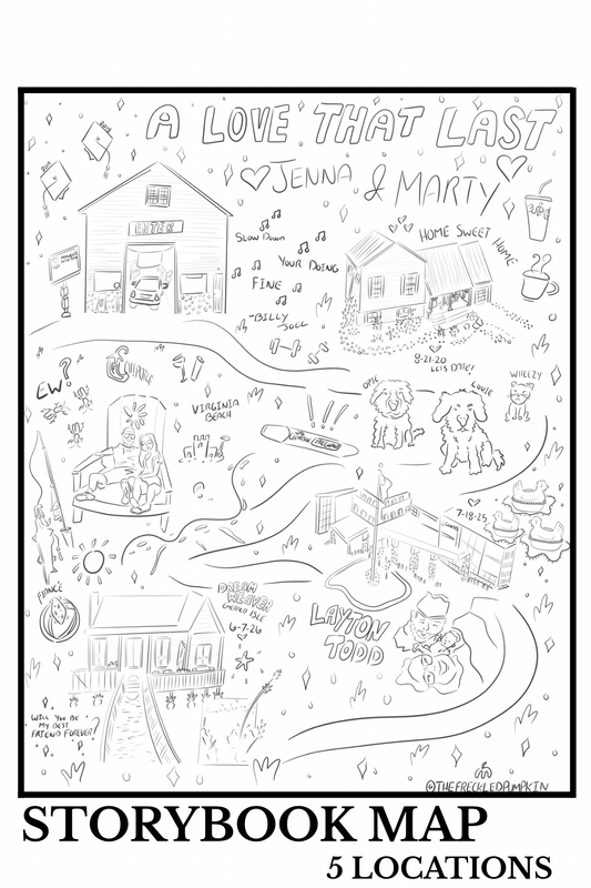 The StoryBook Map 5 Locations-DIGITAL ONLY