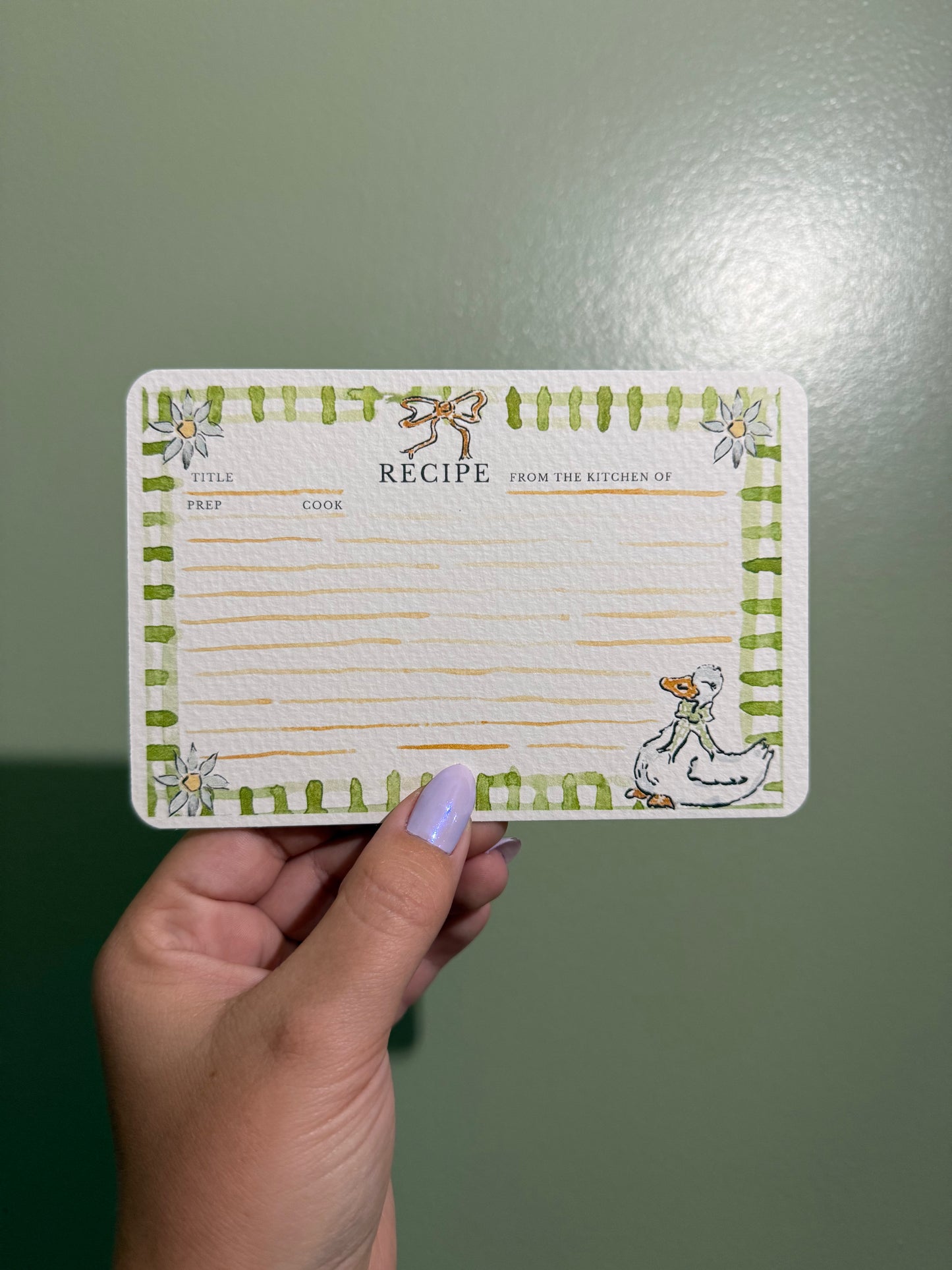 🪿Mother Goose Recipe Cards