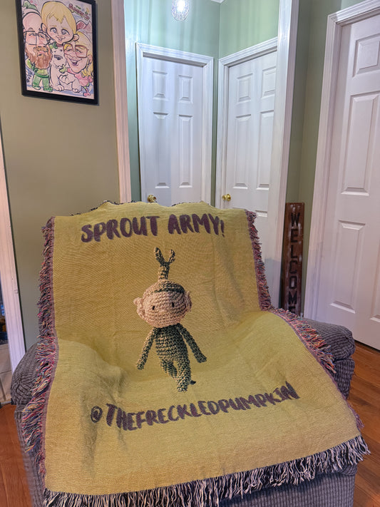 🌱Sprout Army Cozy Woven Blanket