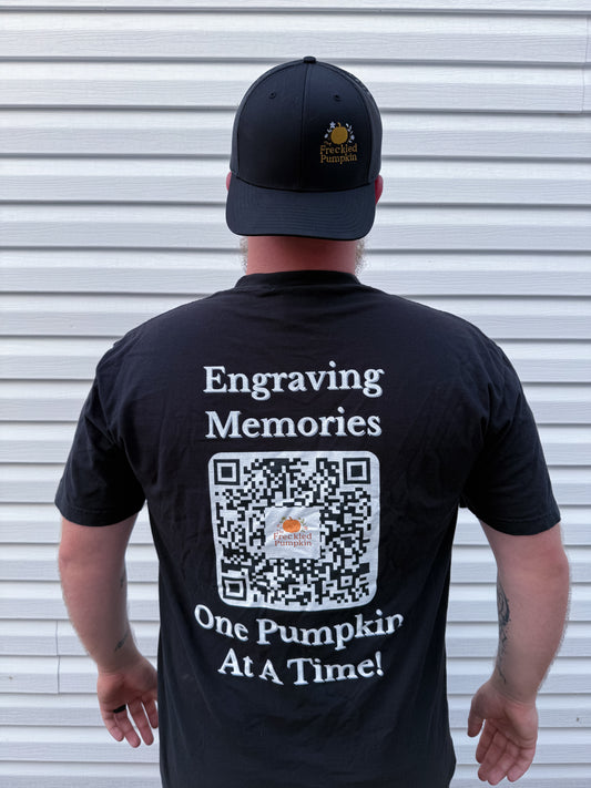 The Freckled Pumpkin Logo Engraving Unisex Comfort Colors T-shirt