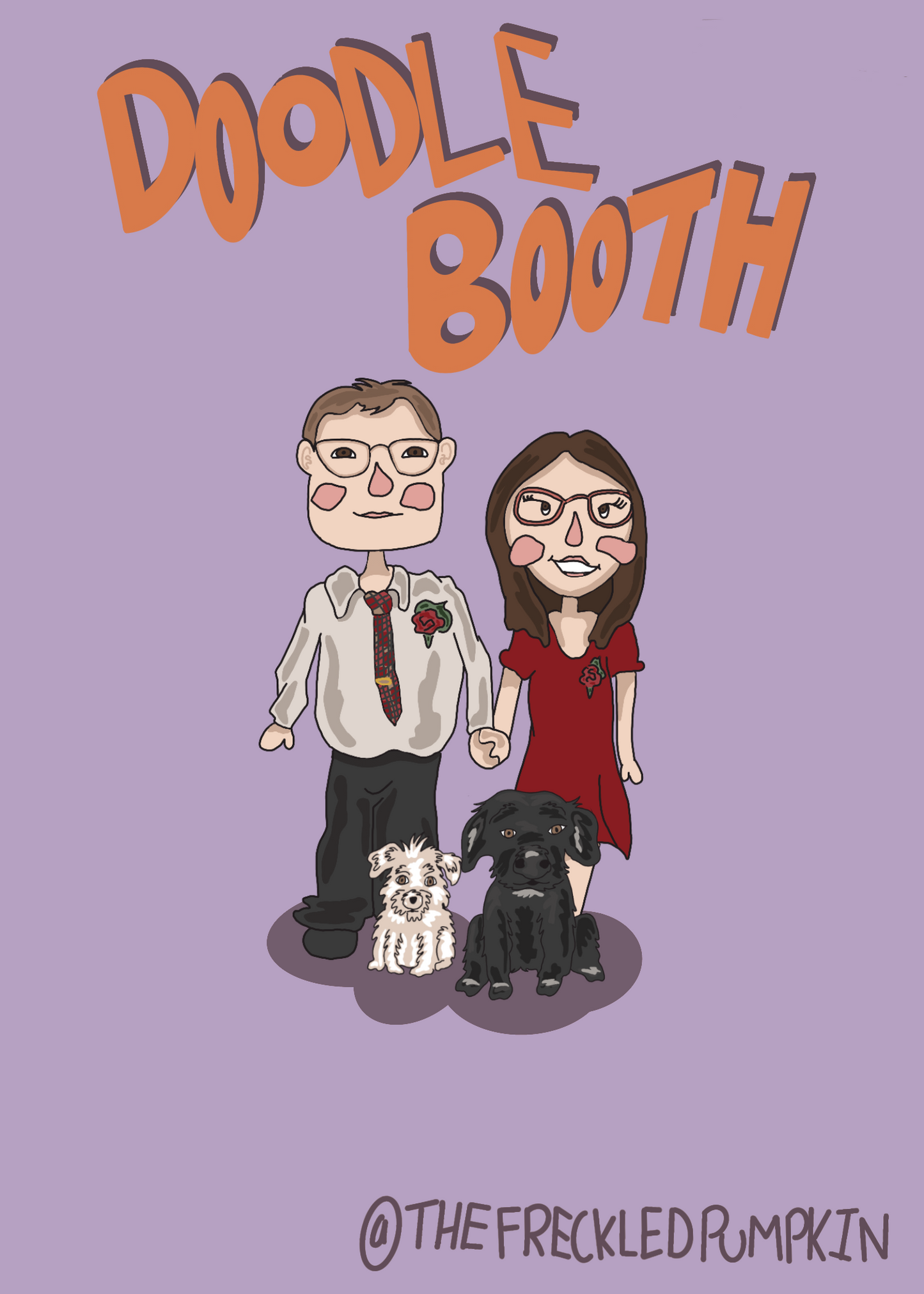 Digital Doodle Booth Portrait