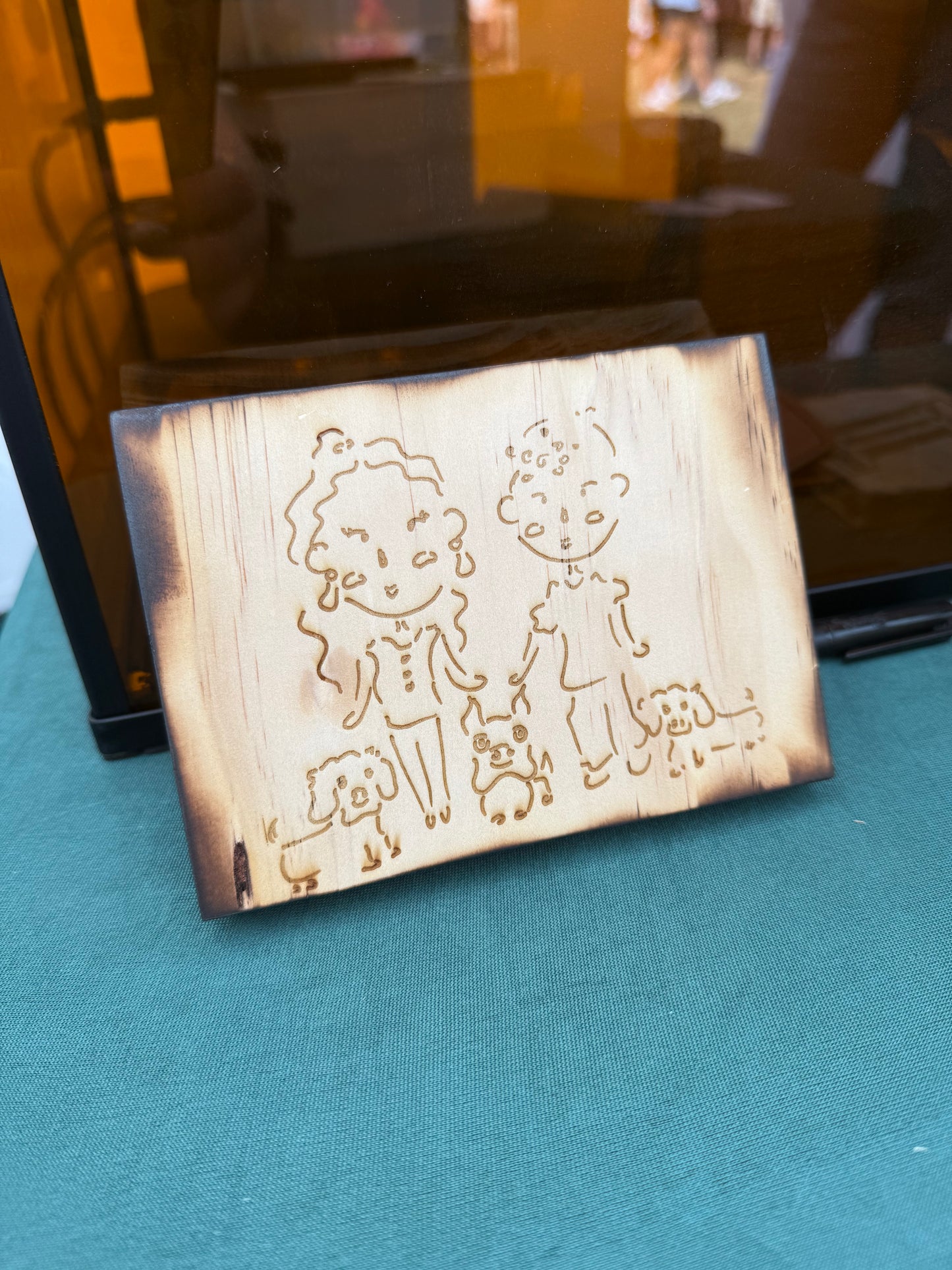 4x6 DOODLE Portrait Custom Engraved