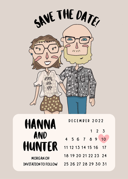 Digital Doodle Booth Wedding Save The Date!