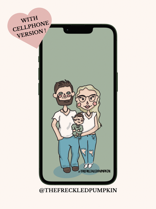 Digital Doodle Booth Portrait