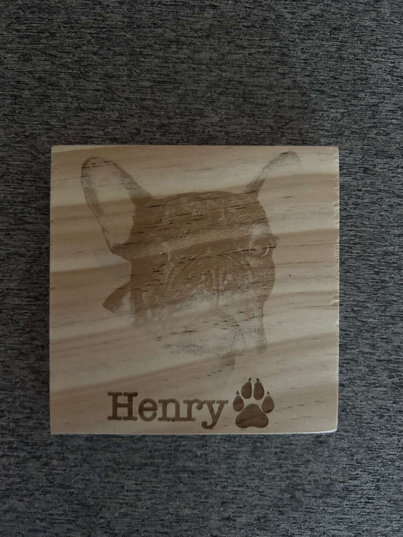 Pet Portrait Custom Engraved